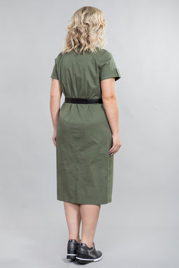 Платье 1259 хаки - Novita фото 4