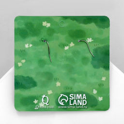 Серьги ассорти Радость барашки, цвет красно-серый в серебре - Queen fair фото 3