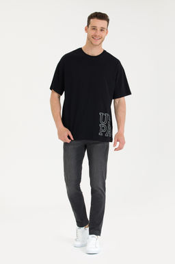 Мужские черные джинсы