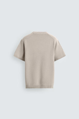 CAMISETA PUNTO PERLADO / Gris perla