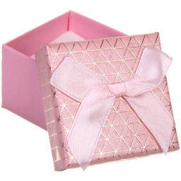 Цена за 12 шт. Коробка подарочная "Абстракция" 5*5*3,5 см, Розовый