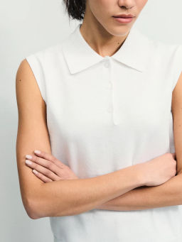 Поло без рукавов из хлопка ZR2604013302-1 / Zarina