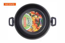 АП_Жаровня ЭКСПЕРТ глубокая d260 2руч. ст.крышка (бордо) арт.СЭ-013 Демидовский