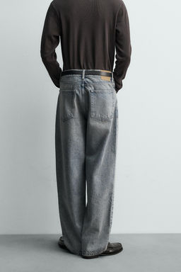 JEANS BAGGY FIT / Gris azul - Zara фото 3