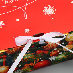 Коробка подарочная новогодняя складная «Новогодние игрушки», 31 х 24.5 х 8 см