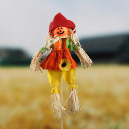 Огородное пугало Тыква, h=50 см, МИКС, Greengo  фото 3