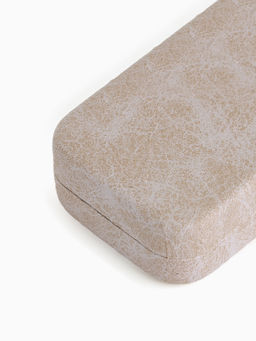 Футляр для очков на хлопушке, размер 16×6.5×3 см, молочный