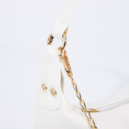 Сумка женская на молнии, белая