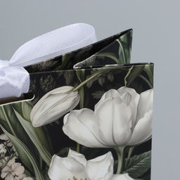 Цена за 2 шт. Пакет подарочный с лентой, упаковка, «Люблю тебя очень», 13 х 23 х 7 см