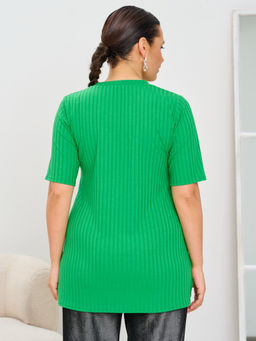 Футболка женская MR014SS3 green - Maxroses фото 2