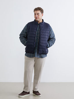 B?y?k Beden Standart Kal?p Dik Yaka Erkek ?i?me Yelek