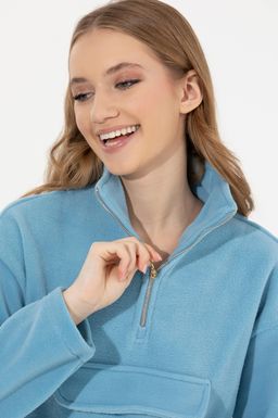 Женская синяя толстовка стоя - U.s. polo assn фото 2