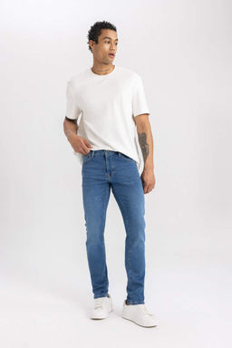 Pedro Slim Fit Джинсовые брюки узкого кроя с нормальной талией и узкими штанинами - Defacto фото 4