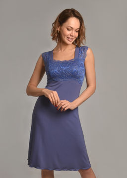 Ночная сорочка МИЛАНА (индиго / золото №14/27)