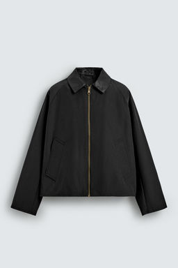 SOBRECAMISA CUELLO CONTRASTE / Negro - Zara фото 6