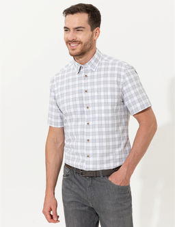 Gri Regular Fit K_sa Kollu G_mlek - Pierre cardin фото 3