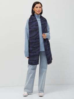 Большой двусторонний палантин с принтом ШЕРСТЬ - Tantino фото 5