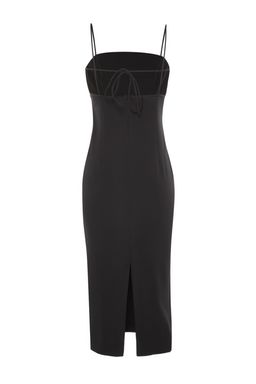 Trendyolmilla Bridal Ekru Yaka Detayl? Dokuma Abiye Gece Elbise TPRSS22EL3197  фото 9