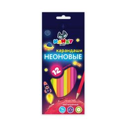 KANZY Набор неоновых карандашей Мои карандаши NCP-3012 заточенный 8 х 12 цв. 2-й сорт