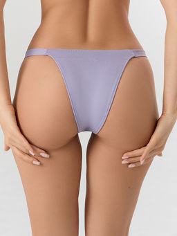 Цена за 2 штуки! Трусы бразилиана женские фиолетовые - Mark formelle фото 4