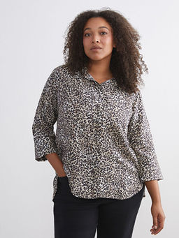 Leopar Desenli Kad?n G?mlek