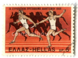 Марка IX чемпионат Европы по лёгкой атлетике (Бег) 1969 год Греция
