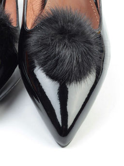 06-DB23-8 BLACK Туфли женские (натуральная кожа)