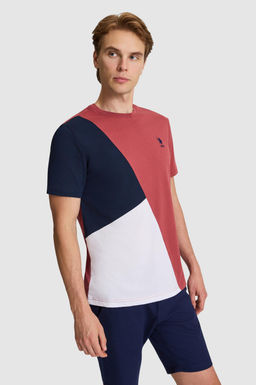 Erkek Vi_ne Regular Fit Bisiklet Yaka Ti__rt
