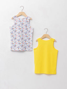 Bisiklet Yaka Pamuklu Erkek ?ocuk Atlet 2li - Waikiki фото 2