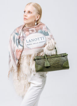 Сумка Lanotti CROCO LINE 8346/зеленый