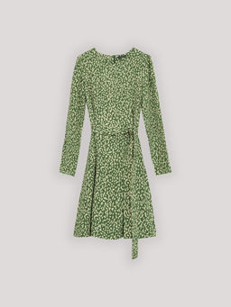 Платье Emka PL1430 приталенное из вискозы зеленое фото 6