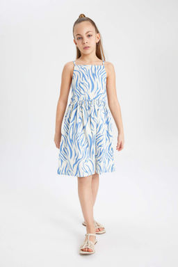 K?z Cocuk Desenli Ask?l? Elbise - Defacto фото 2