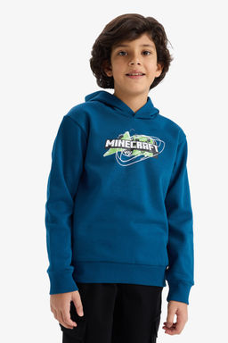 Minecraft Kap__onlu Sweatshirt Erkek _ocuk - Defacto фото 4