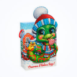 Цена за 5 шт. Подарочная новогодняя коробка Сладкоежка, упаковка, 14?5.5?19 см - Simaland фото 2