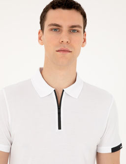 Beyaz Slim Fit Ti__rt - Pierre cardin фото 9