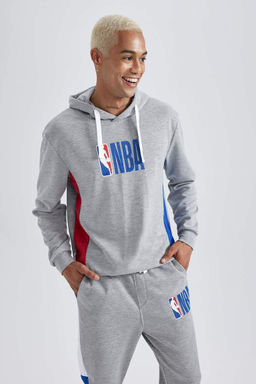 DeFactoFit толстовка из плотной ткани с капюшоном и надписью NBA обычного кроя  фото 3