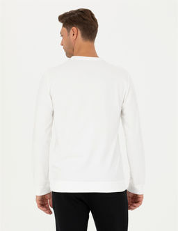 Ekru Regular Fit Sweatshirt