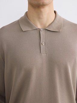 Polo Yaka Triko Erkek Kazak