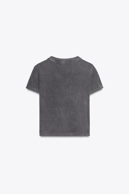 WASHED T-SHIRT WITH SLOGAN - Zara фото 20