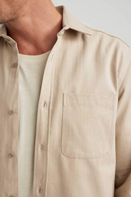 Рубашка стандартного кроя с длинным рукавом - Defacto фото 8