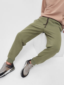 Брюки мужские трикотажные GREG G-TRK-OZ03B-002K-оливковый