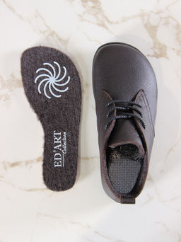 Ботинки женские демисезонные 208.NATAbl.Темно-коричневая оттима/Шерсть