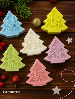 Свеча новогодняя (в ассортименте) (1шт) (3643)