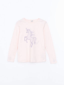 Bisiklet Yaka K?z ?ocuk Ti??rt