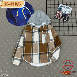 Рубашка детская с капюшоном