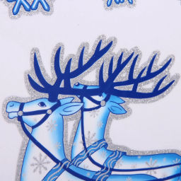 Цена за 4 шт. Наклейка на стекло "Волшебная зима" 41*19 см, микс