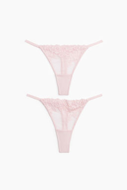Pack de 2 bragas thong de encaje