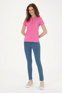 Женские голубые джинсовые брюки