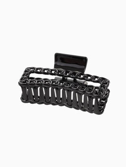 Цена за 12 шт. Крабик для волос «Изабель», прямой, 9 см, чёрный