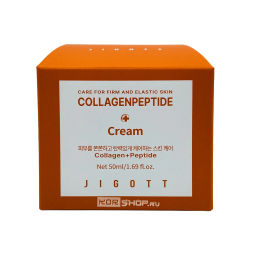 Омолаживающий крем с комплексом из коллагена и пептидов (Collagenpeptide Cream) Jigott, Корея, 50 мл Акция